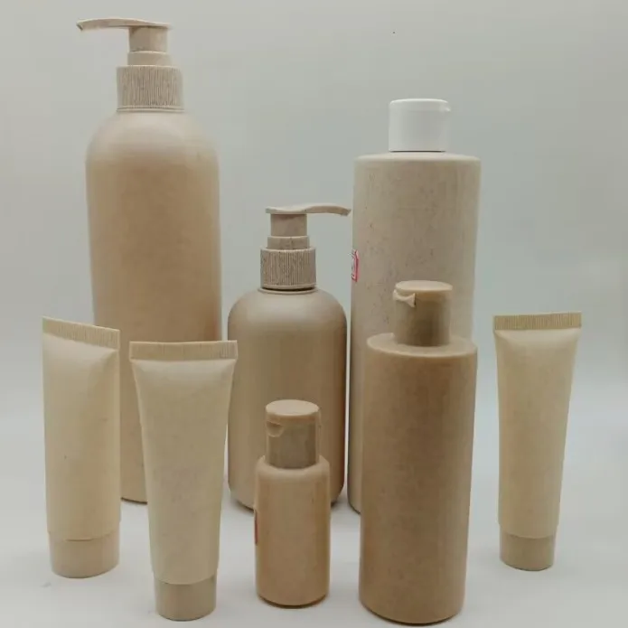 Wheat Straw Supplement Recyclable Bottles Cosmetic bottle Face Cream Jar Spray Bottles 30/40/60/100ml 250ml 300ml 500ml