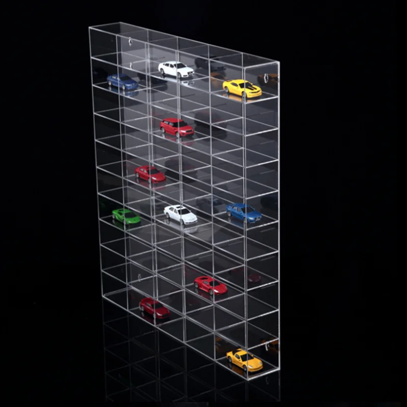 Wholesale Custom Clear Wall Mount Acrylic Model Car Display Case Model Toy Display Rack