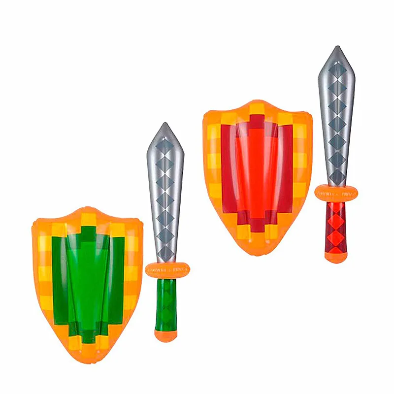 PVC inflatable sword shield size grid sword inflatable knife weapon inflatable toy program activity props