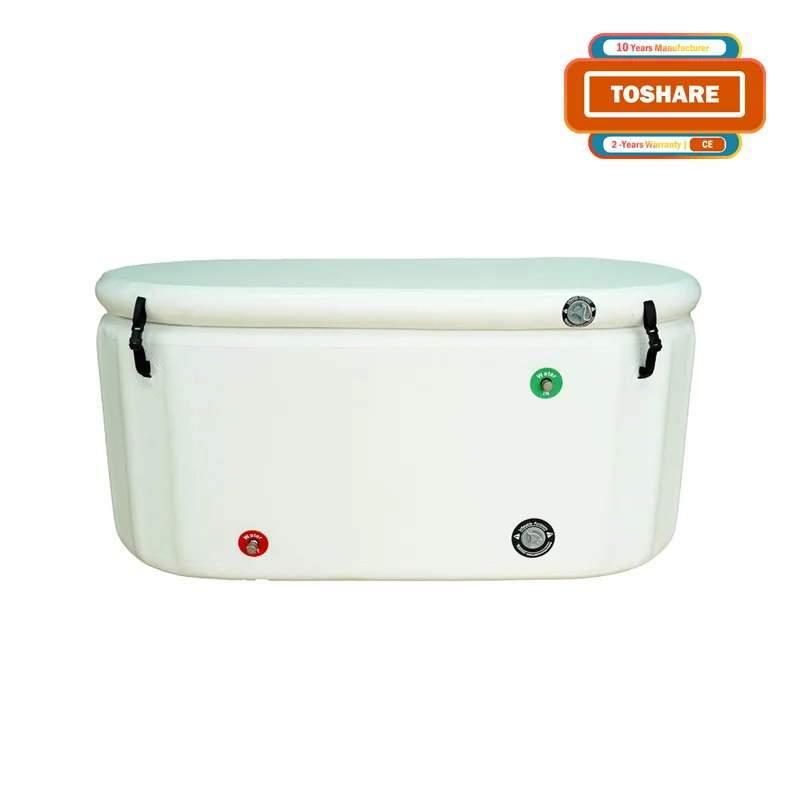 TOSHARE 2024 Custom Outdoor Pvc Inflatable Folding Adult Extra Large Ice bath Tub Recovery