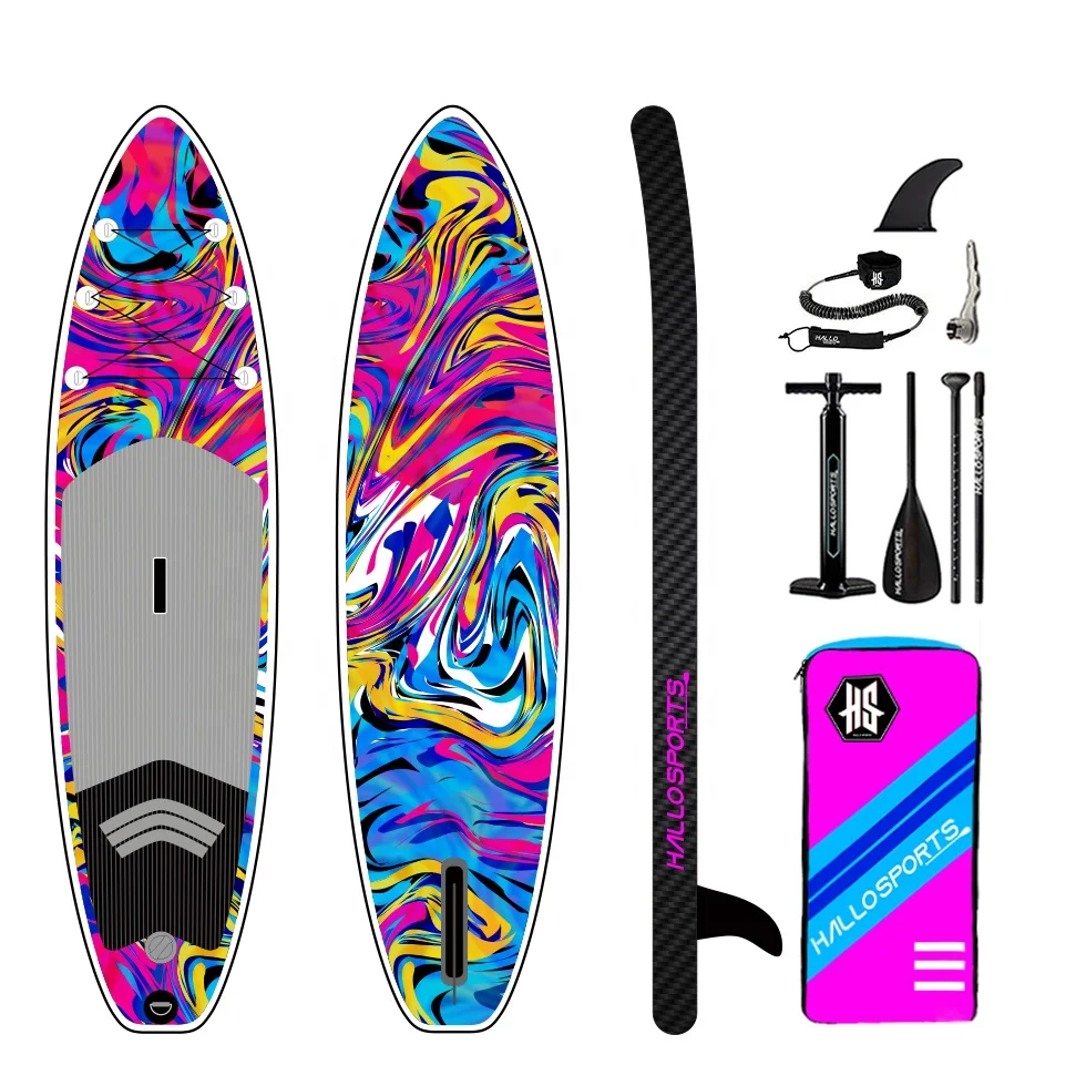 Hallosports HST06 OEM ODM new design sup board inflatable stand up paddle board surfboard tabla padel surf water sp