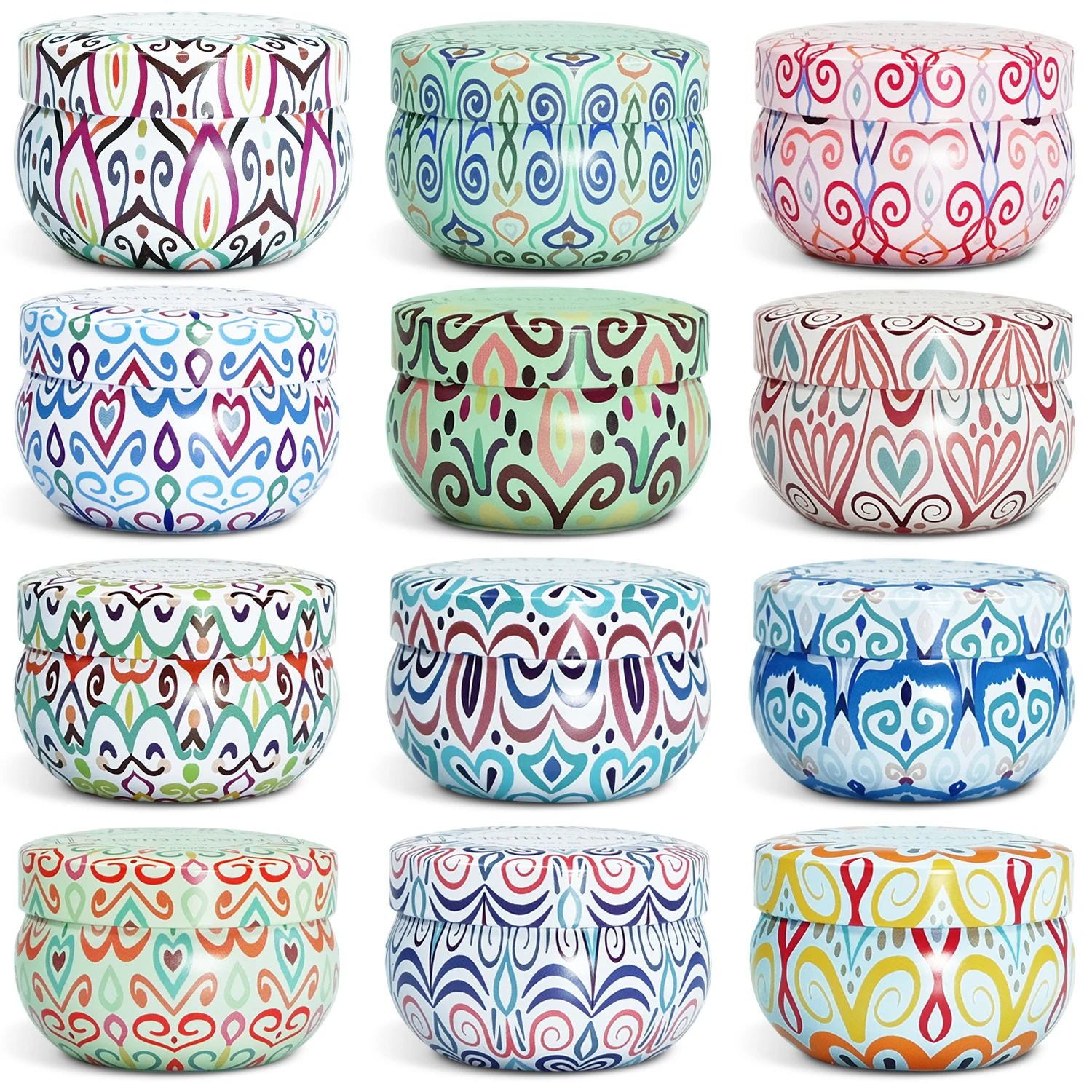 Wholesale factory Citronella Candles 12 pack Soy Wax Candles Tin Citronella Scented Candle Gift Set for Indoor or Outdoor Garden