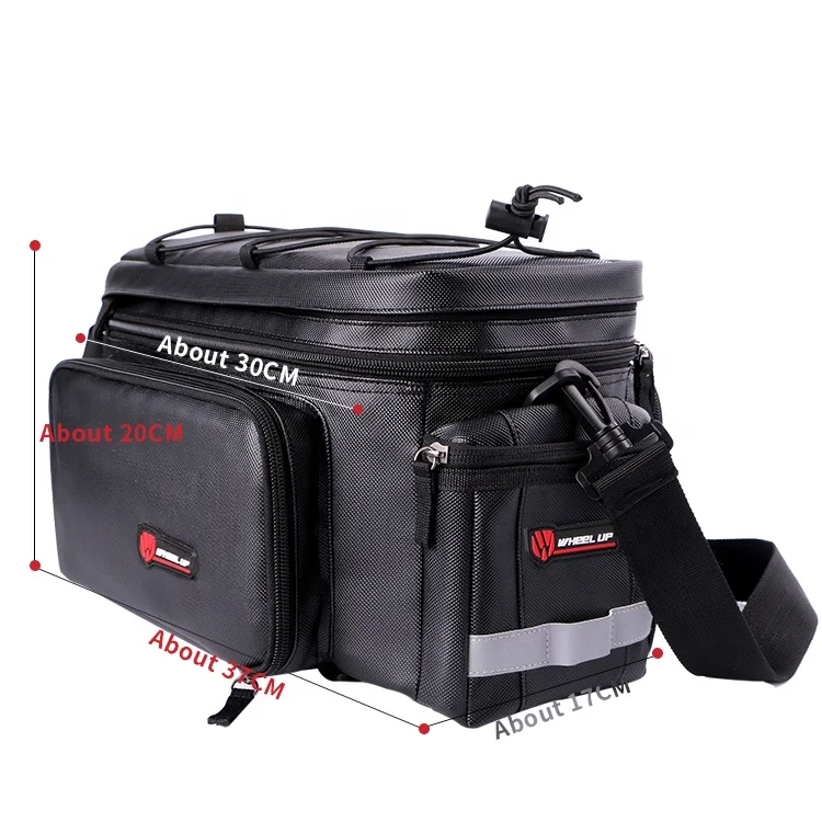 WHEEL UP Capacity 9L Expandable to 25L Bike Travel Trunk Waterproof Bicycle Travel bag Rear Bags