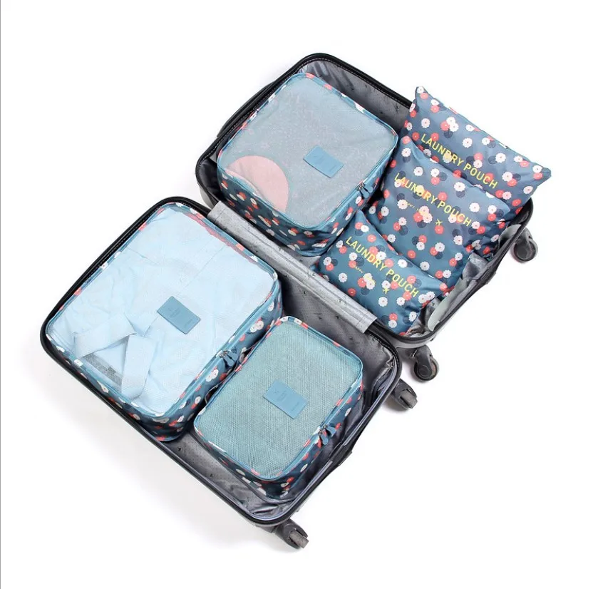 New 6 in 1 Korean  Travelling Bag in Bag / Tas Travel Organizer (6pcs)