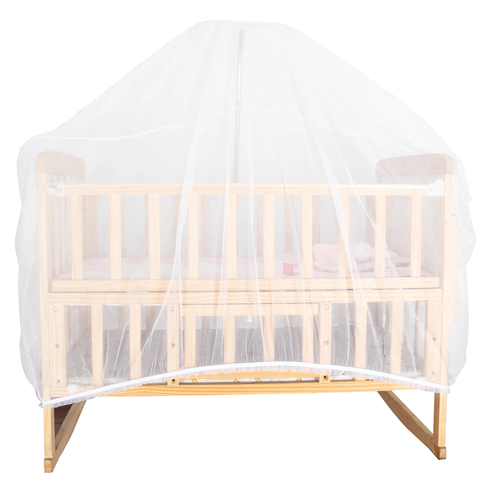 High Density Baby Cot Crib Nets Cover Strollers Mosquito Nets with Drawstring Pouch,  Bug Net for Strollers