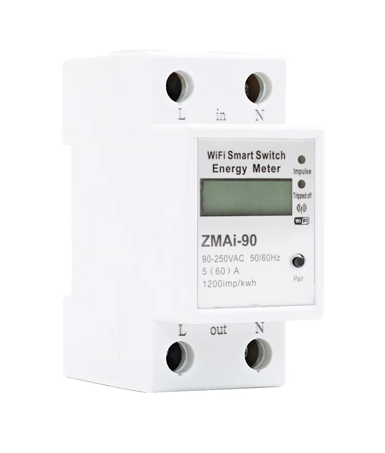 SZMYQ Tuya  Smart Home  Electrical Thermal Circuit Breakers Wifi With APP Timing Function 2P Electric Meter Smart Home Products