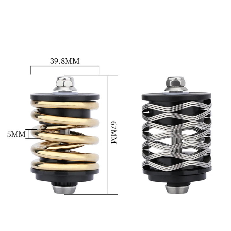 Folding Bike Rear Shock Titanium Ultra-light Stainless Steel suspension Spring Suitable For Brompton Bicycle rear Shock Absorber