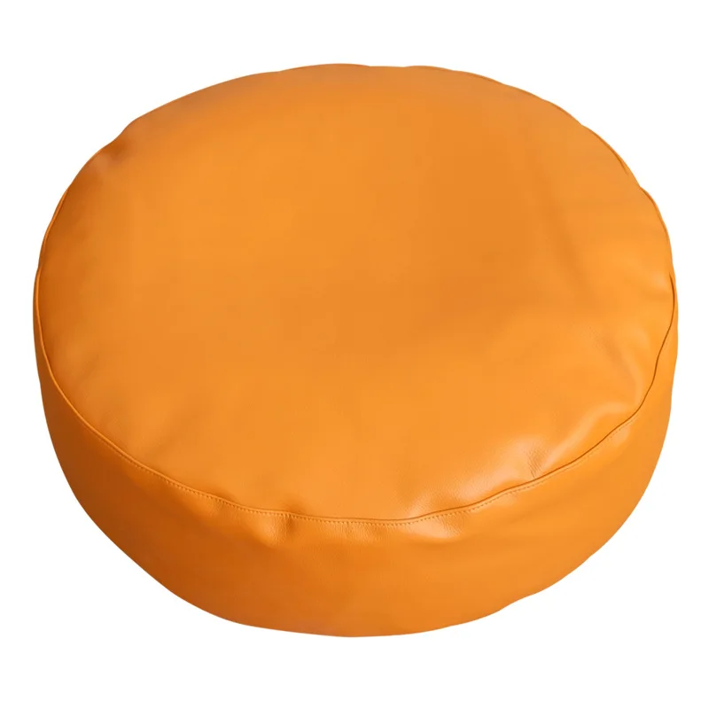 China factory hot sell pouf foot stool nordic style leather pouf outdoor PU pouf