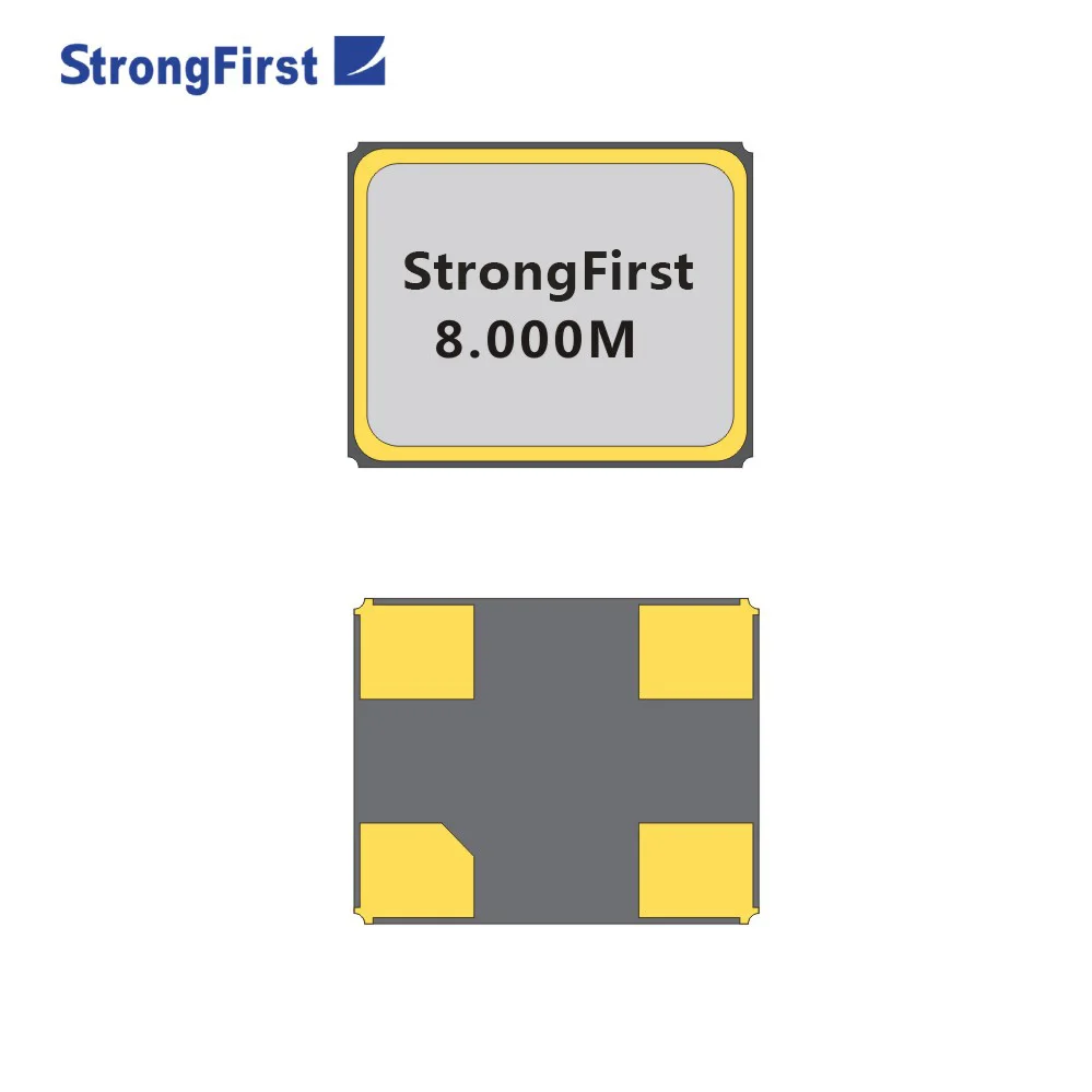 StrongFirst кварцевый кристаллический генератор, Центральная частота: 38,400 МГц SMD5.0 * 3,2 мм, 18pF +/-20ppm, 60Ohm ESR для телекоммуникации