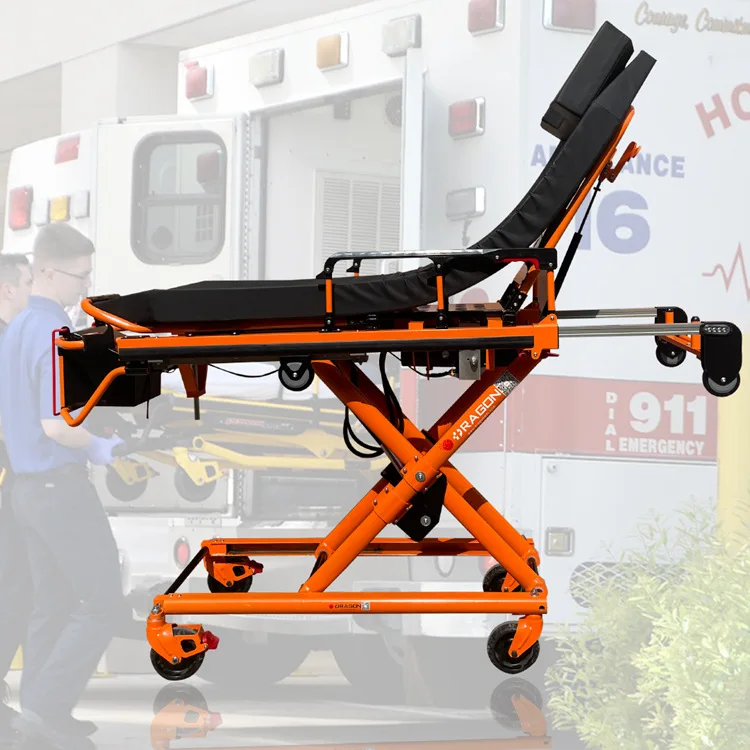 Factory Adjustable Ambulance Stretcher Collapsible Aluminum Alloy Ambulance Stretcher