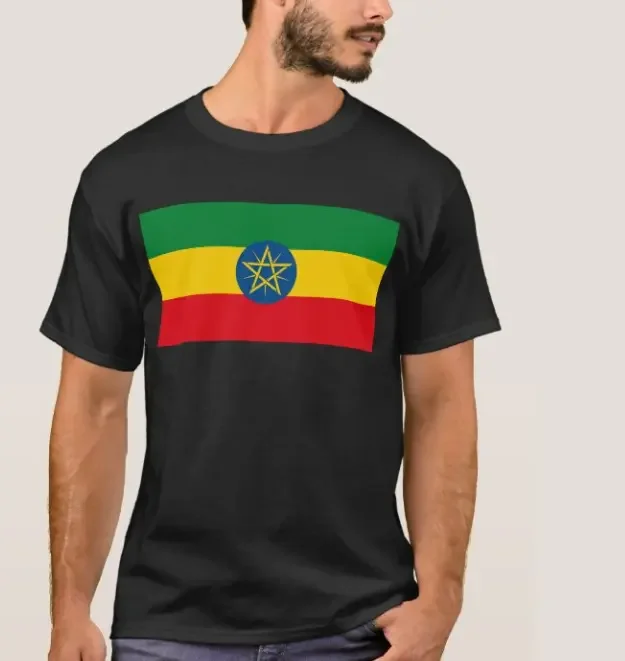 High Quality Ethiopian T Shirt Sustainable Ethiopian Clothes Ethiopia for Shirt Store Promotional