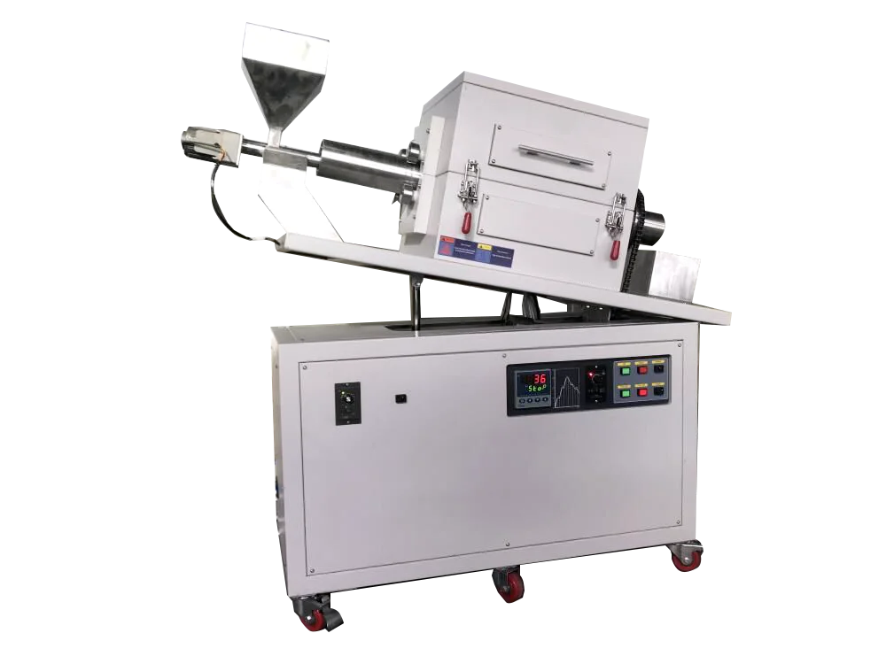 1200C Rotary Tube furnace for carbon activation with high temperature steam generator