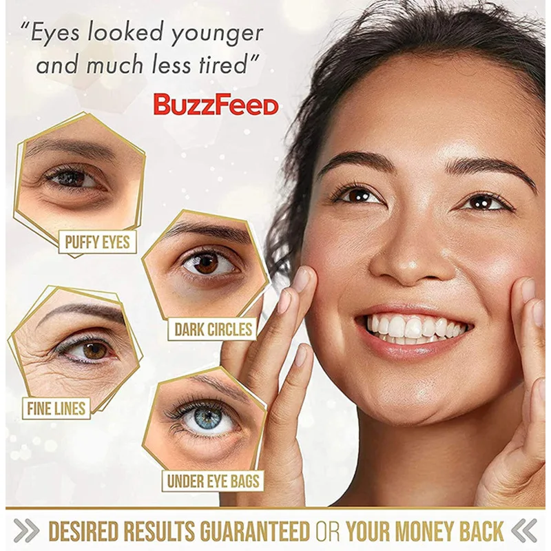 Eyes Care 24k Gold Anti Party Prep Sleep Eye Patches Noticeable Lift FaceGym Stem Cell Collagen Eye EMS Mask