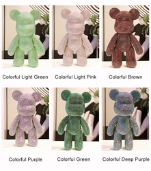 In stock! New Diamonds Bears  23cm/18cm/51cm/35cm/75cm Violent Bear Creative Fashionable And Cute Teddy Bear Doll