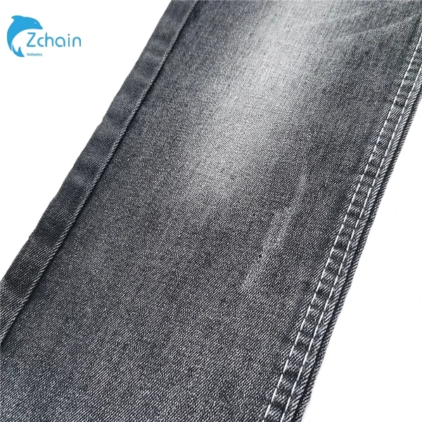 Cheapest twill stretch denim stock lot fabric pakistan denim jeans factory