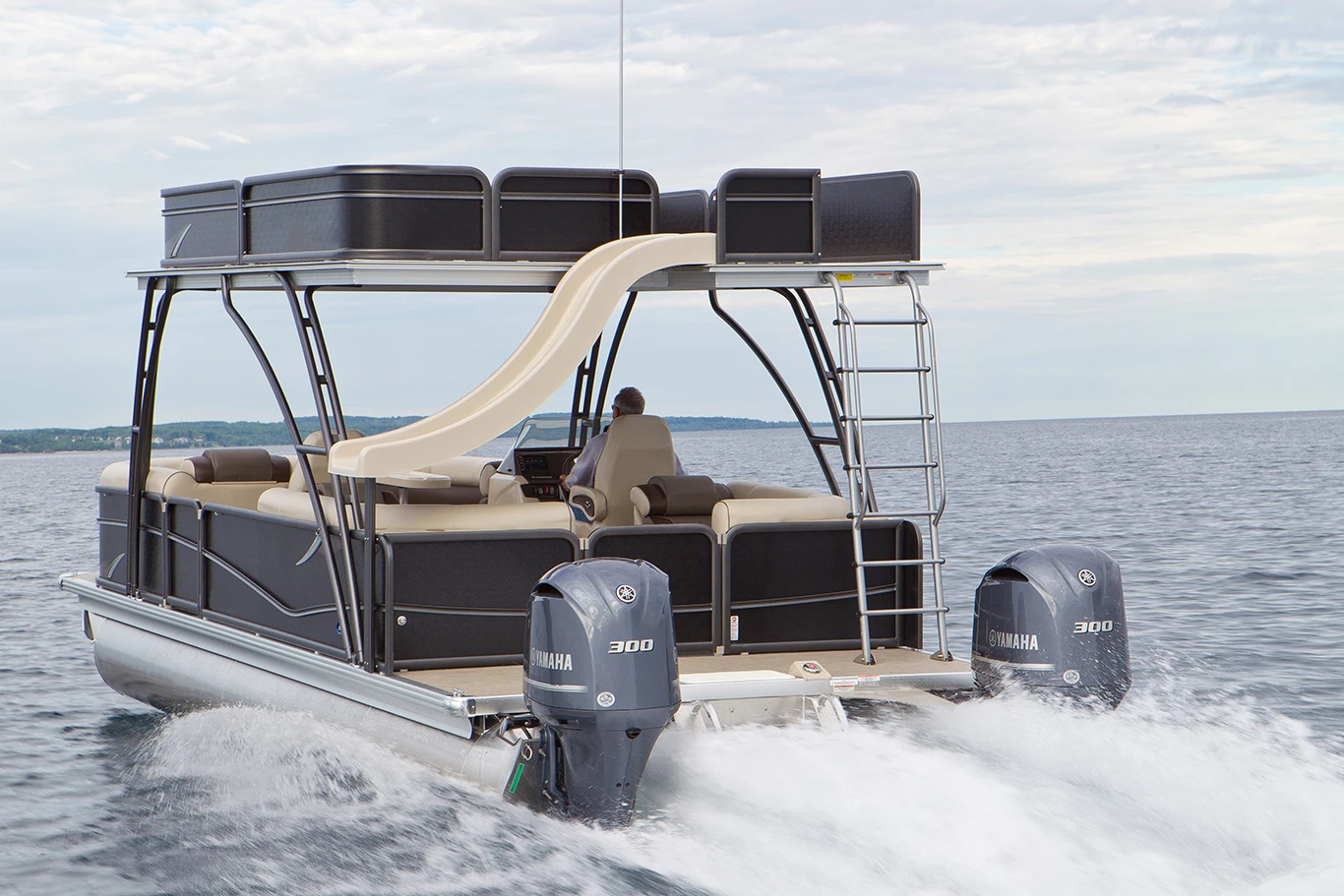 2021 New Kindle 30FT Luxury Double Decker Fishing Aluminum Pontoon Boat  for Family