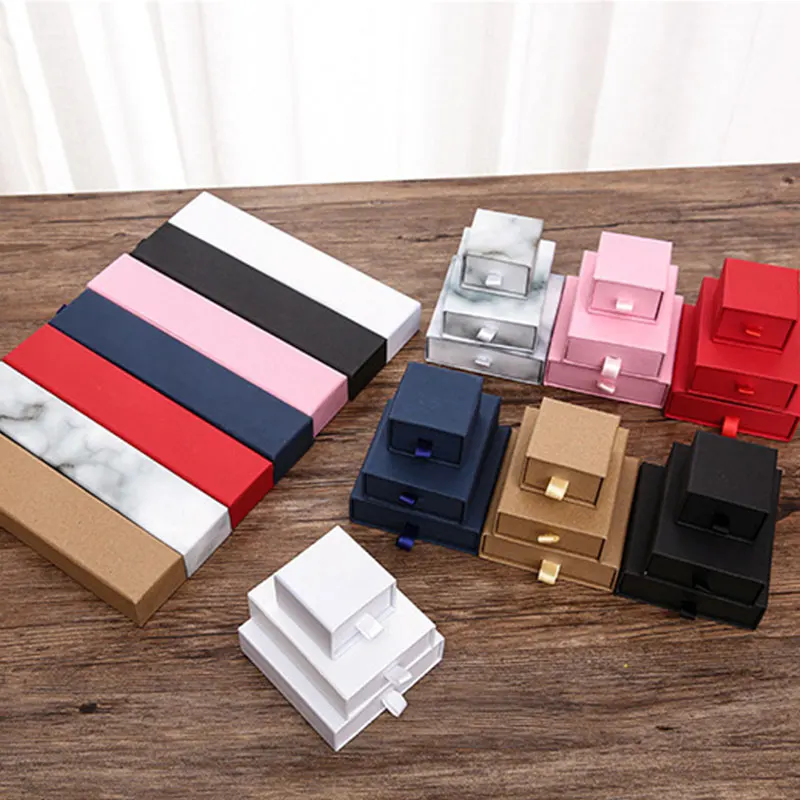 Xinxing Storage Box Drawer Box Jewelries Packaging Ring Earring Pendant Necklace Bracelet Paper Jewelry Boxes