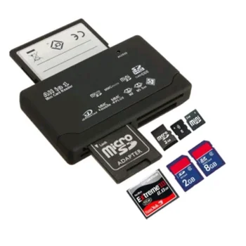 Все в одном устройство для чтения карт памяти cf внешнего USB Mini M2 MMC XD CF