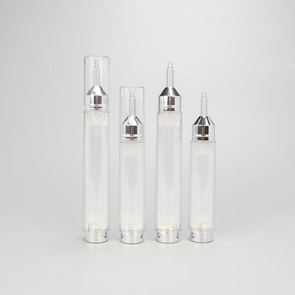 15ml Syringe Skincare Bottled PMMA AS Cosmetic Filling Syringe Shape Packaging 10ml Serum Bottle