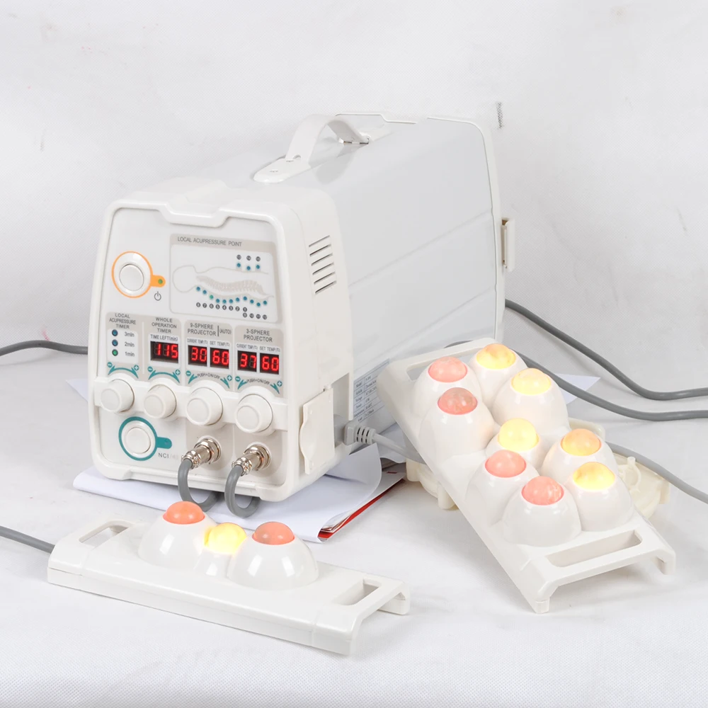 Acupressure thermal beauty spa device massager for health care