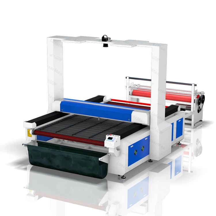 Good price CCD camera 1625 1630 laser fabric cutting machine 130w 150w 180w cutting clothe fabric canvas