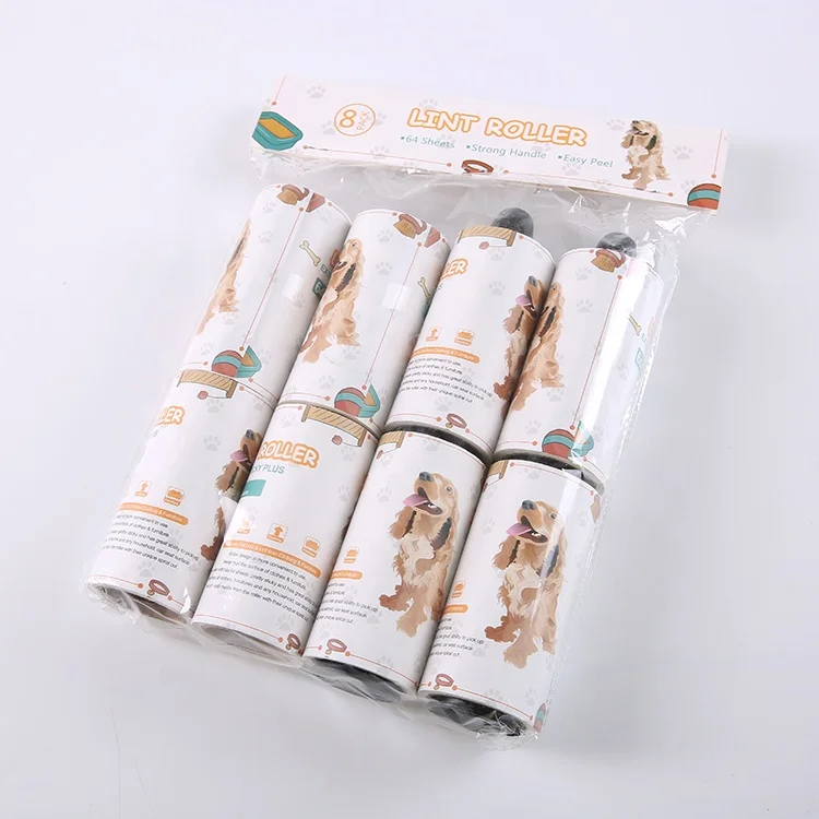 Sankou sticky paper roll colorful dry cleaning japanese style lint roller