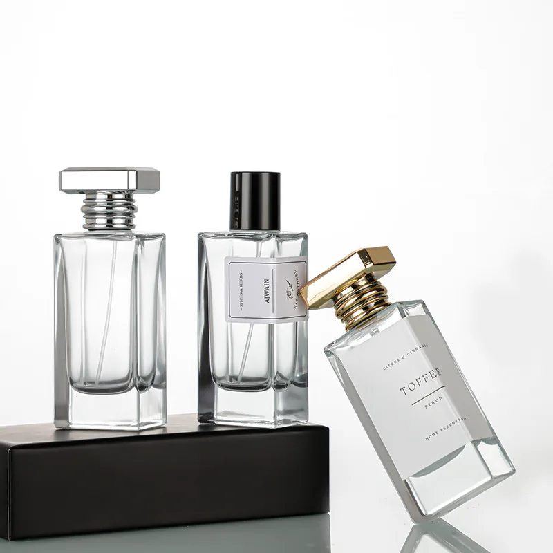50ml Rectangle Perfume Bottle Glass Bottle for Perfumes