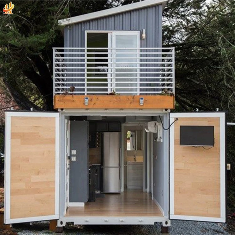 
Shanghai Prefab Folded Container House Modular Villa Second Hand Romania Steel Push Out Prefab Modular Container House 