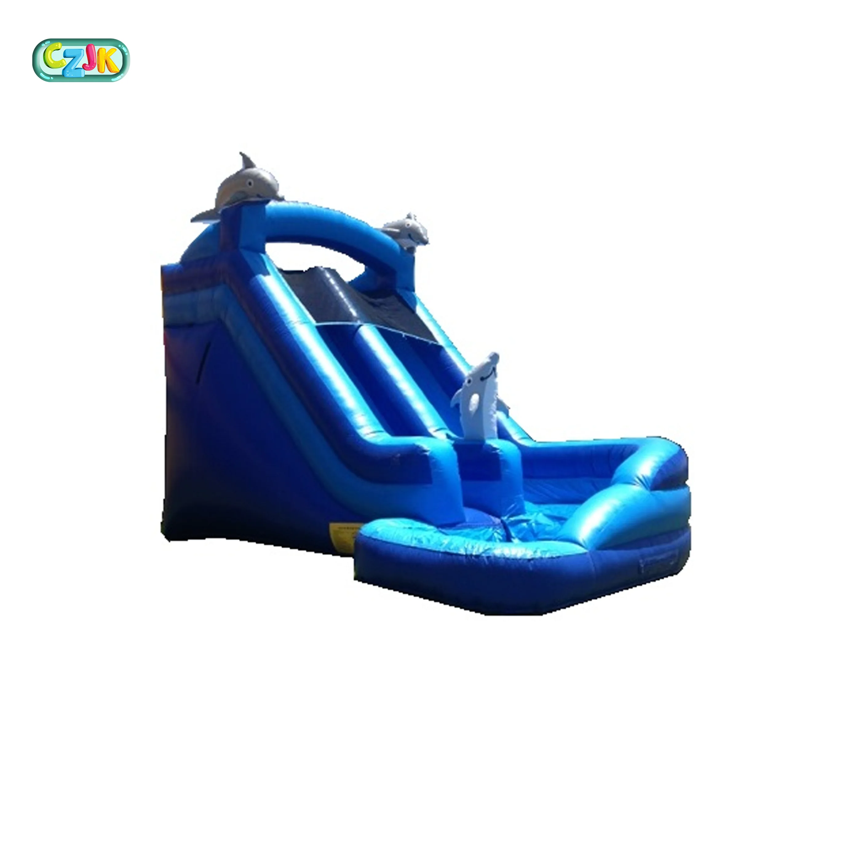 20ft doctor playground inflatable dolphin double water slide for sale