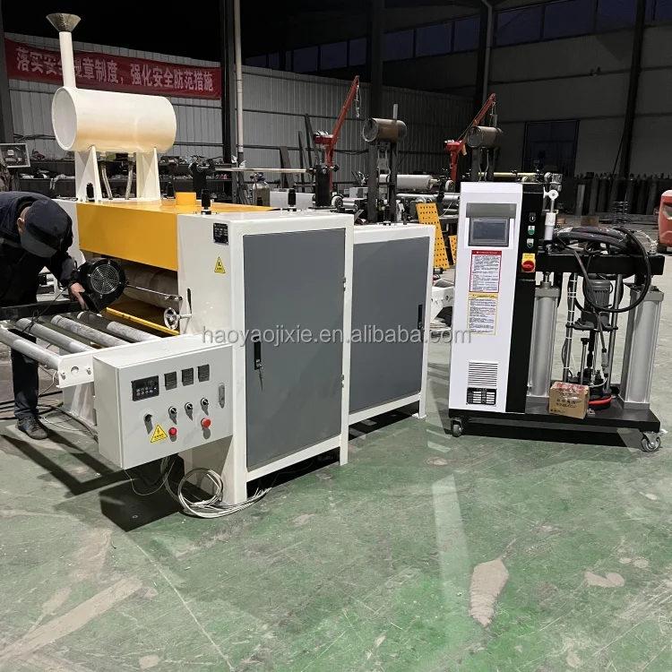 Customizable woodworking P UR hot melt adhesive high light plate flat pasting machine production line