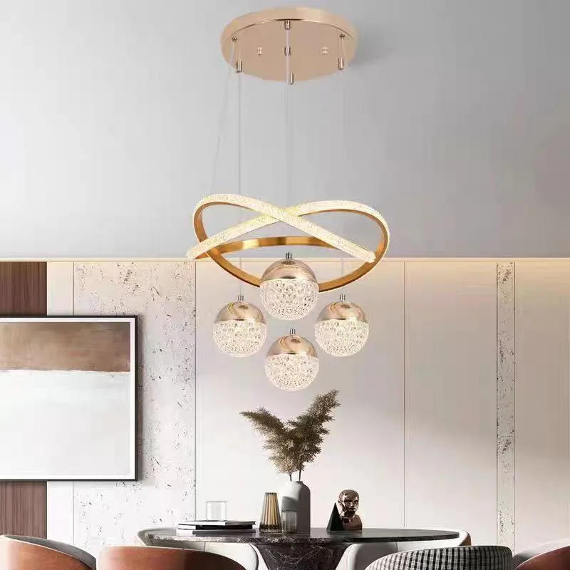 Modern aluminum LED Living Room Hotel Circle Pendant Lighting  Chandelier pendant lamp