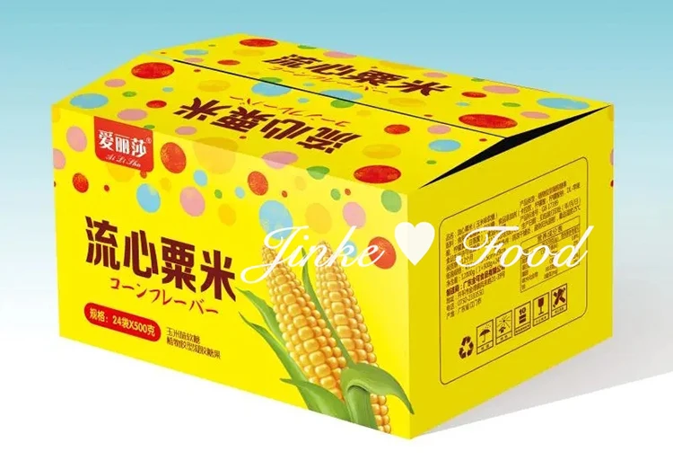 Not sugar free candy corn chewing gummy sweets confectionery factory in China
