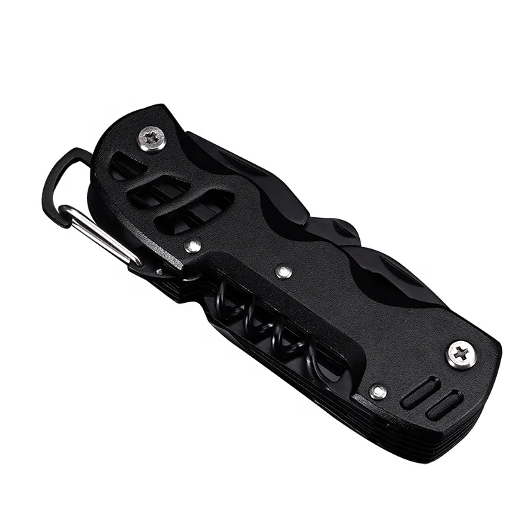 Factory supply directly EDC folding knife 12 iin 1 function open outdoor tool stainless steel Swiss knife outdoor practical tool