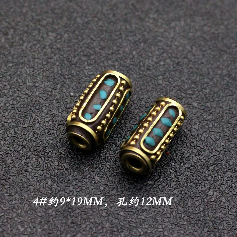 Tibetan Buddhism Thai Buddha brand talisman amulets copper Nepalese prayer beads Beaded accessory spacer beads