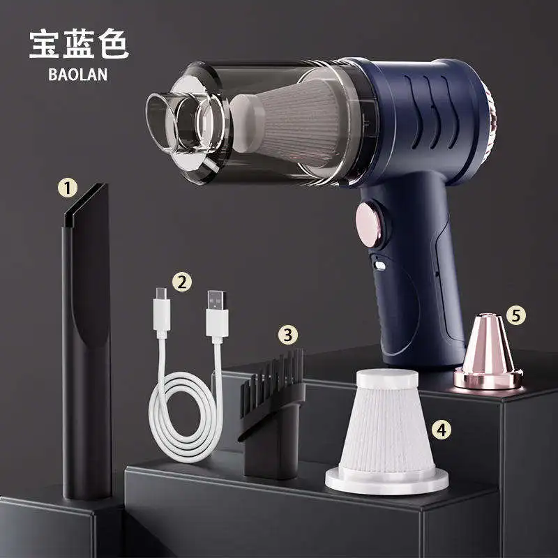 Portable Car Vacuum Cleaner Rechargeable Handheld Automotive Vacuum Cleaner for Car Wireless Dust Catcher Cyclone Suction
