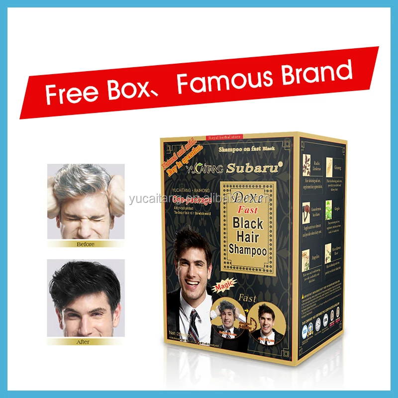 Herbal medicine formula magic hair dye shampoo Subaru black hair shampoo hot sale in Pakistan