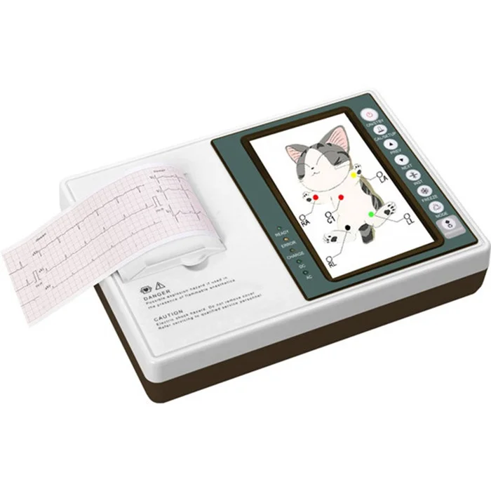 
VECG-4 New model digital pet electrocardiograph 3 channels veterinary ECG machine 