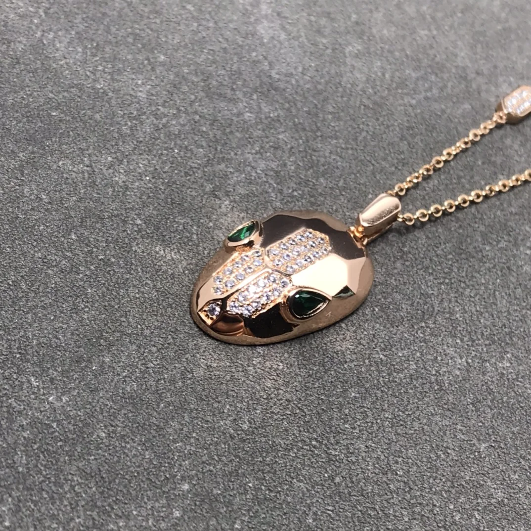 Charming fashion factory wholesale S925 sterling silver diamond snake necklace ladies jewelry set DIY