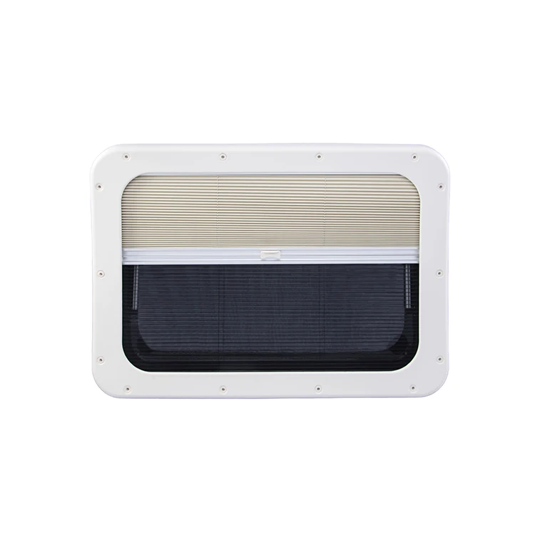 Manufactory direct SANJO 570*565mm double glass Aluminium alloy hinge frame rubber sealing ring camping window