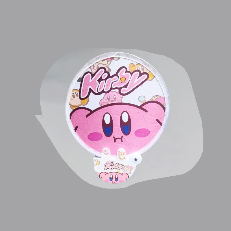 Creative Cartoon Cute Kawaii Printing Round Folding Portable Hand Fan for Girls
