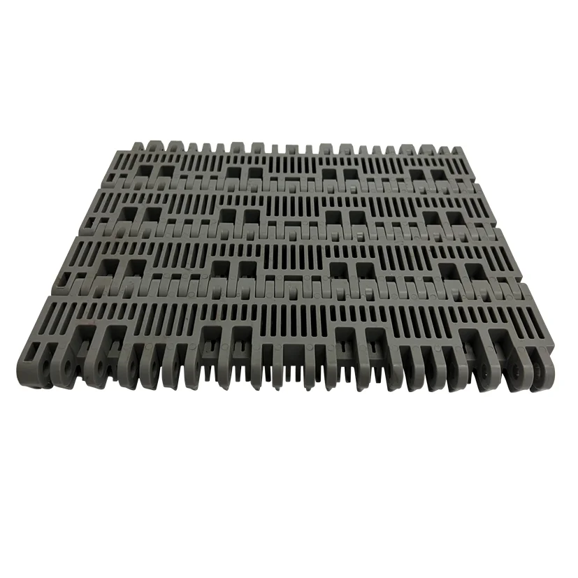 Приподнятая ребристая модульная конвейерная лента