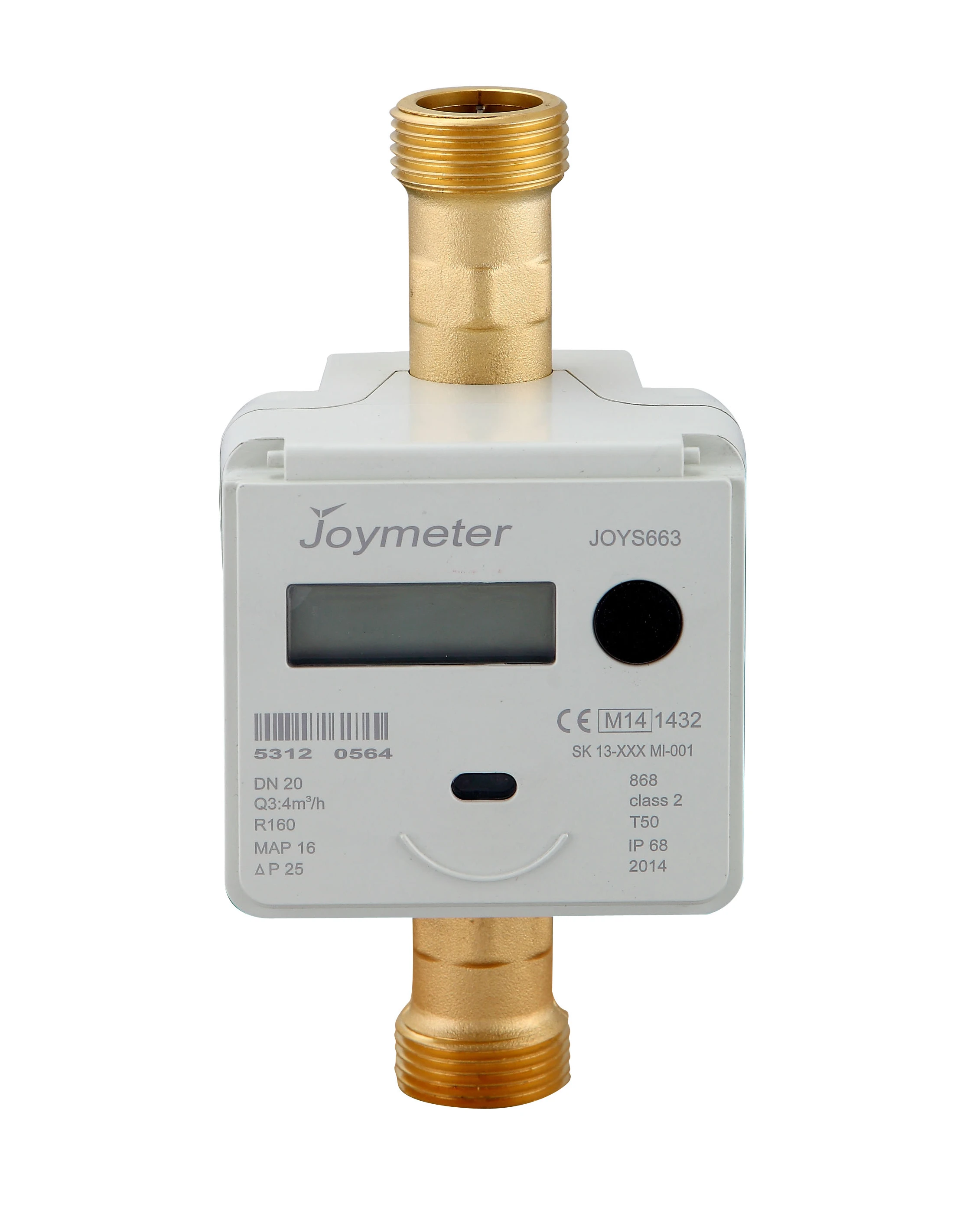smart ultrasonic water meter wireless LoRa RF remote reading AMR
