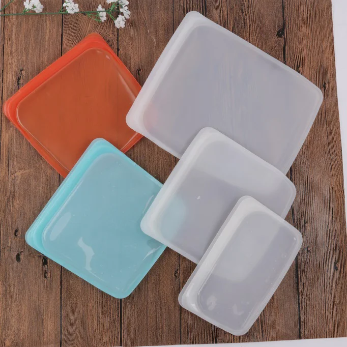 Reusable Silicone food storage bag snack Sandwich bags Silicone Food Preservation Bag