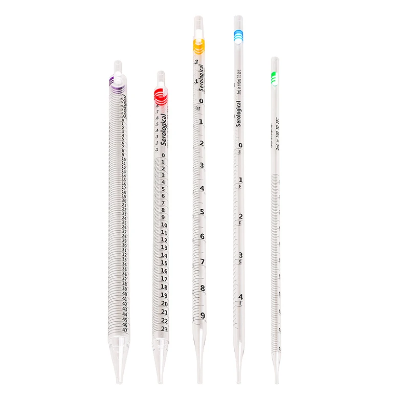 Manufacturer laboratory DNAse RNAse free plastic sterile graduated serological pipette for research