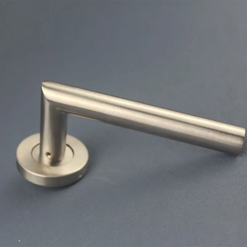 Home safety defender door handle lock kit home office hotel Stainless steel door lever handle on rose
