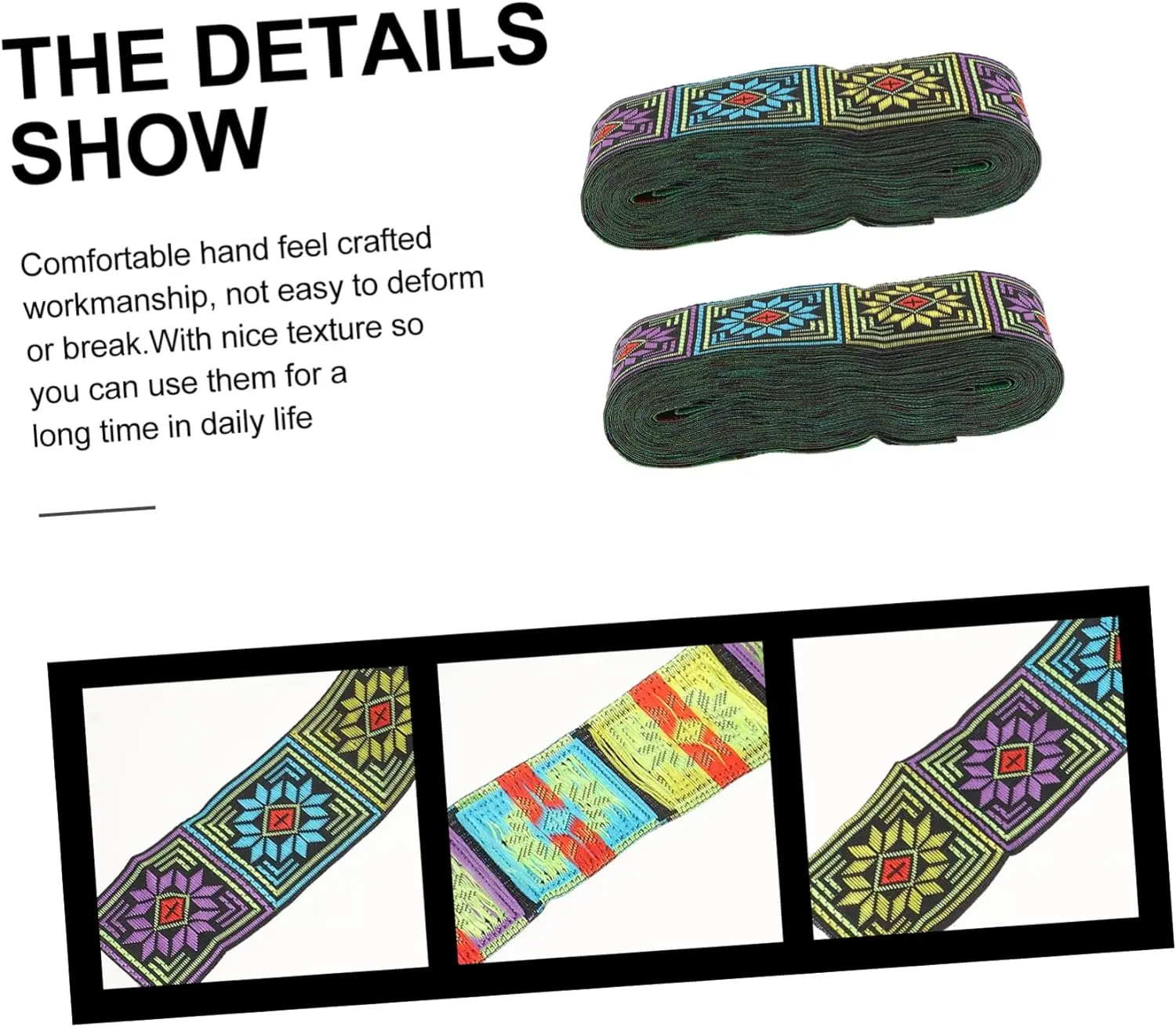 high quality DIY embroidery polyester siilk african lace sewing clothing trim webbing vintage jacquard lace ribbon roll