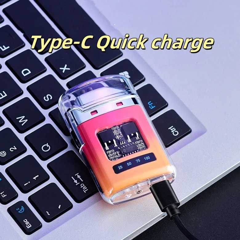 Portable Electric Lighter With Digital Display and Type-C Rechargeable Arc lighter