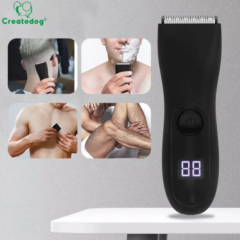 Manscaing Electric Shavers And Trimmers Groin Hair Trimmer Men Clipper Cordless Waterproof Body Trimmer For Men