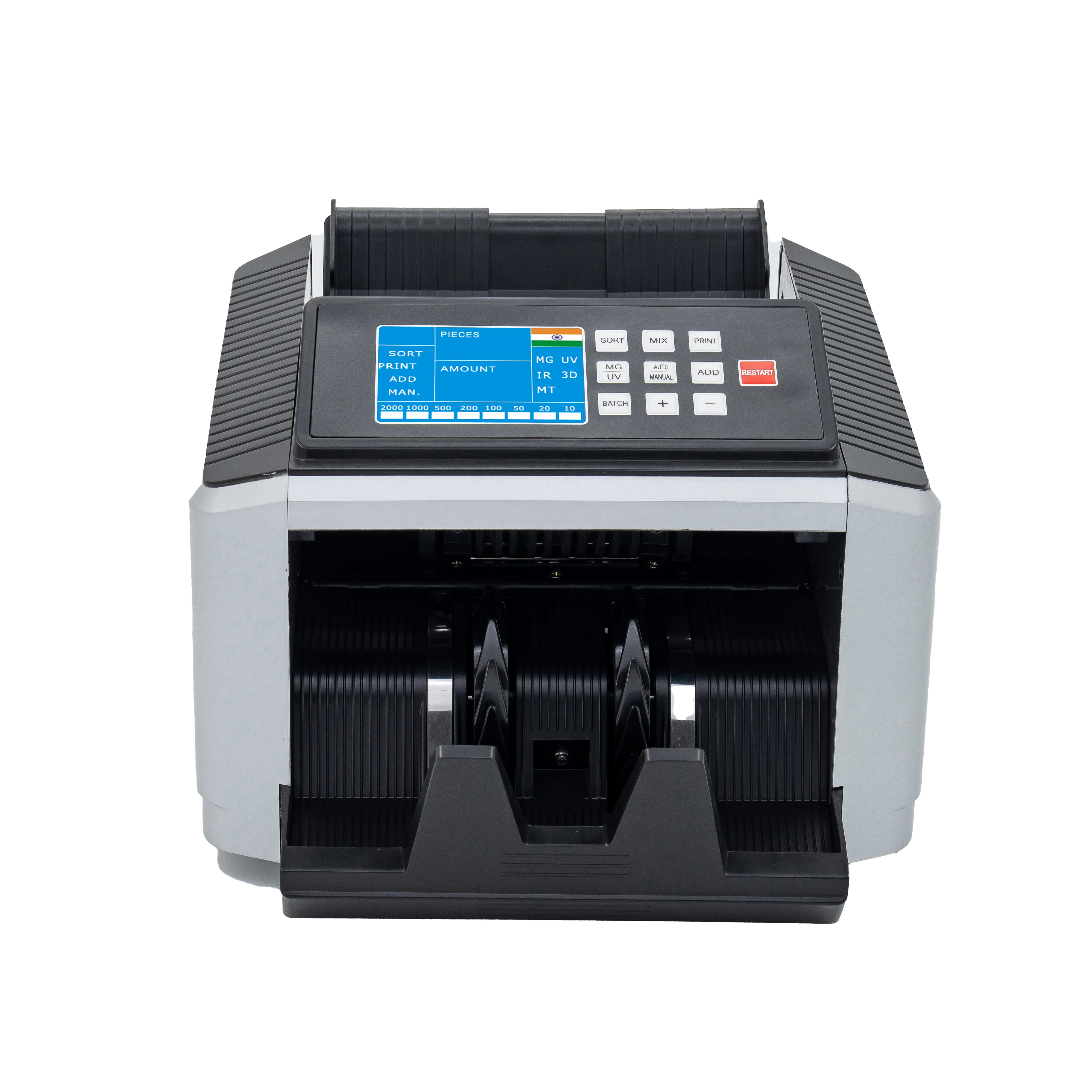 The Latest TFT  Display  Euro Currency Value Counting Money Counting Machine