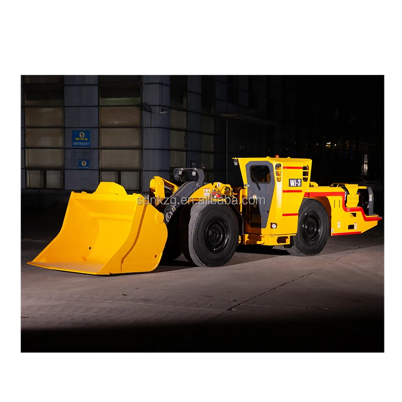 4 Wheel Drive Articulated Mining WJ-3 Diesel Underground Scooptram Vehicle
